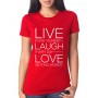Marškinėliai Live Laugh Love
